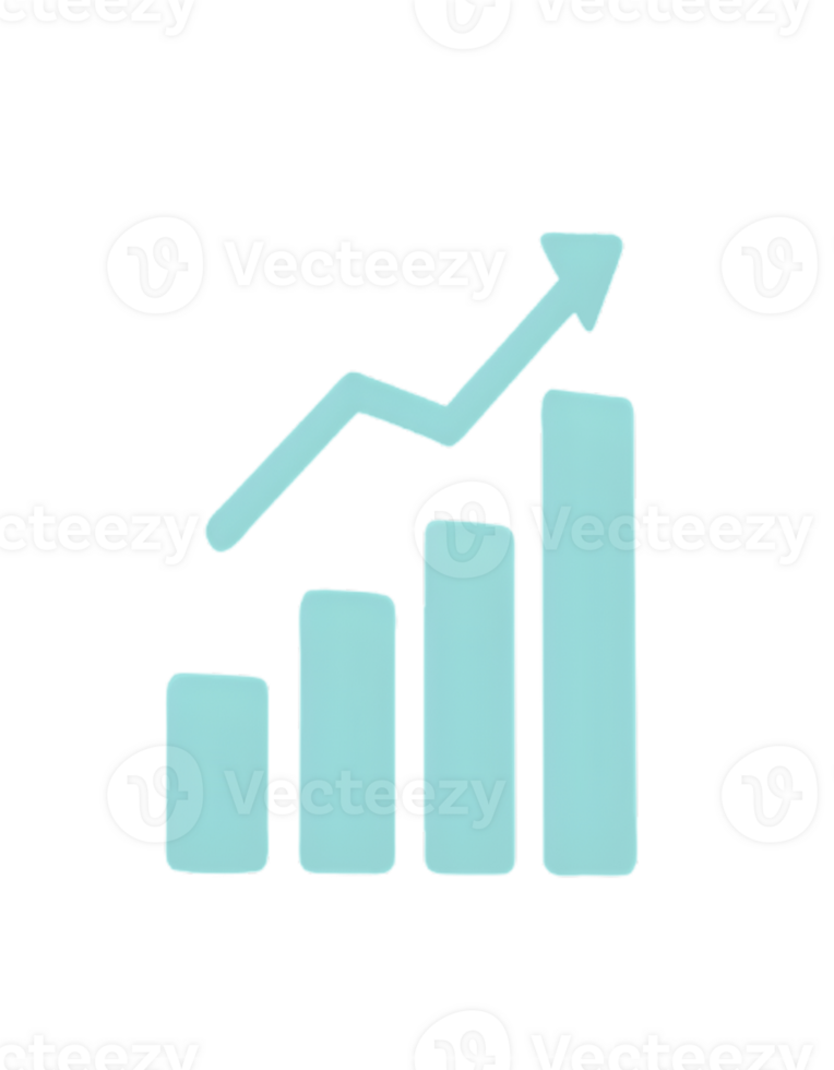 a graph chart icon with a upward arrow png