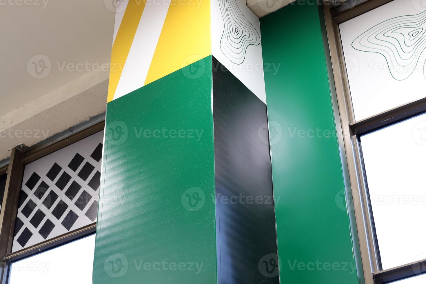Architectural details in the construction of buildings and structures close-up. photo