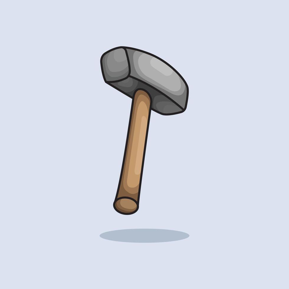 Hammer Repair Tool Cartoon design illustration vector