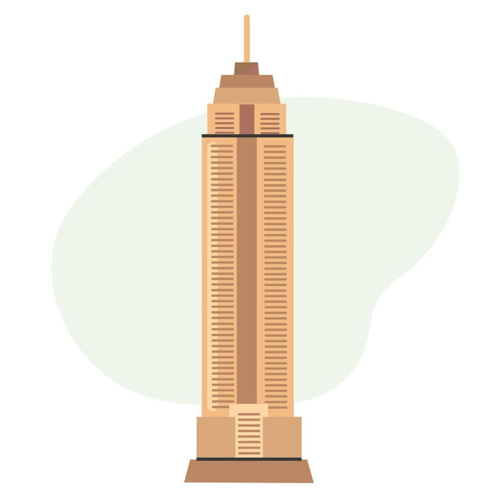 Empire state building icon clipart avatar logotype isolated illustration vector