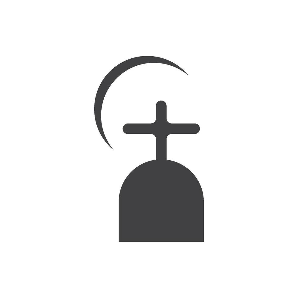 gravestone illustration design vector