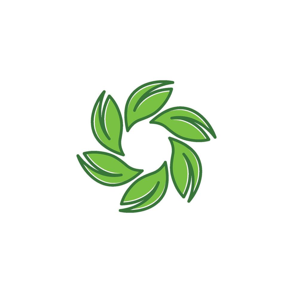 green leaf ecology nature element icon of go green vector