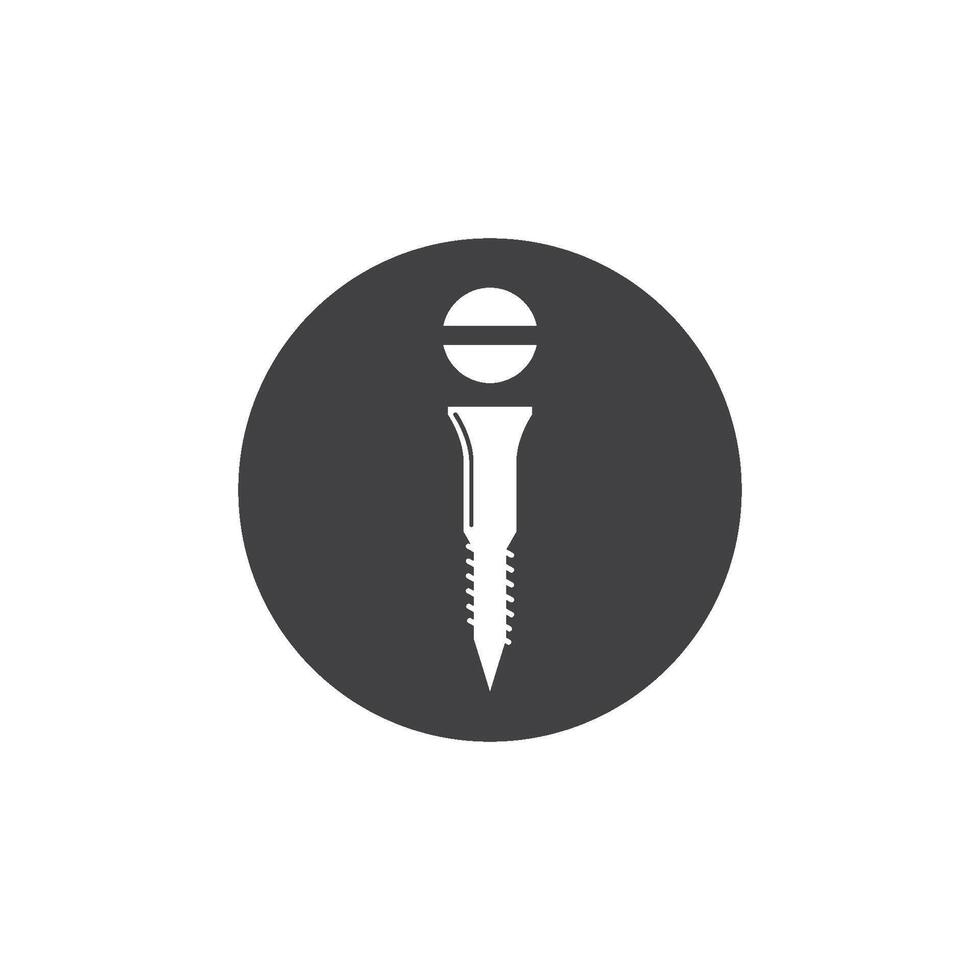 nut and screw icon illustration design vector