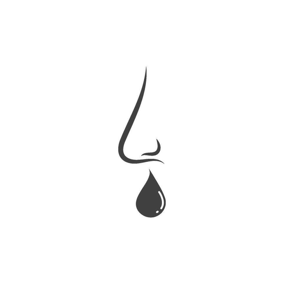 flu nose icon illustration vector