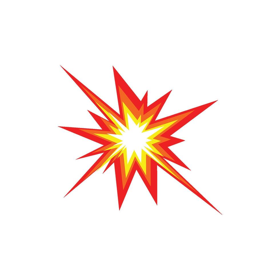 boom explosion icon illustration vector