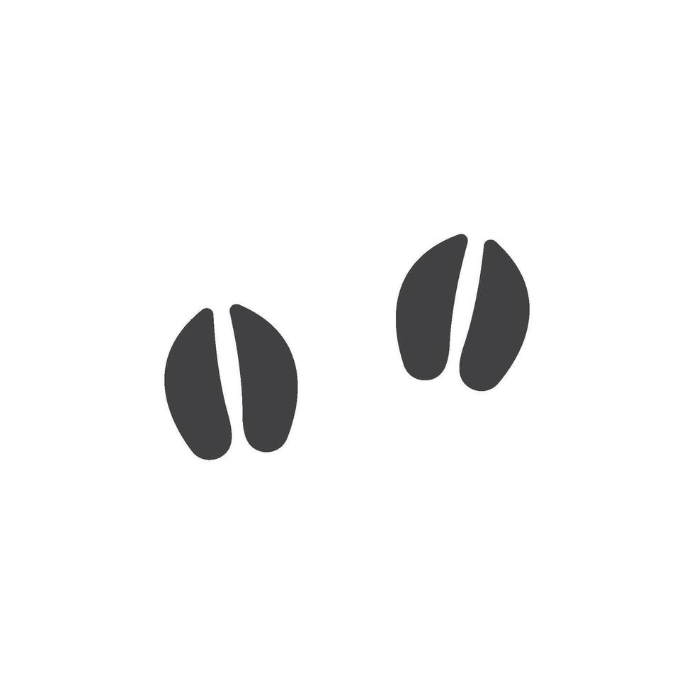 animal foot print illustration template vector