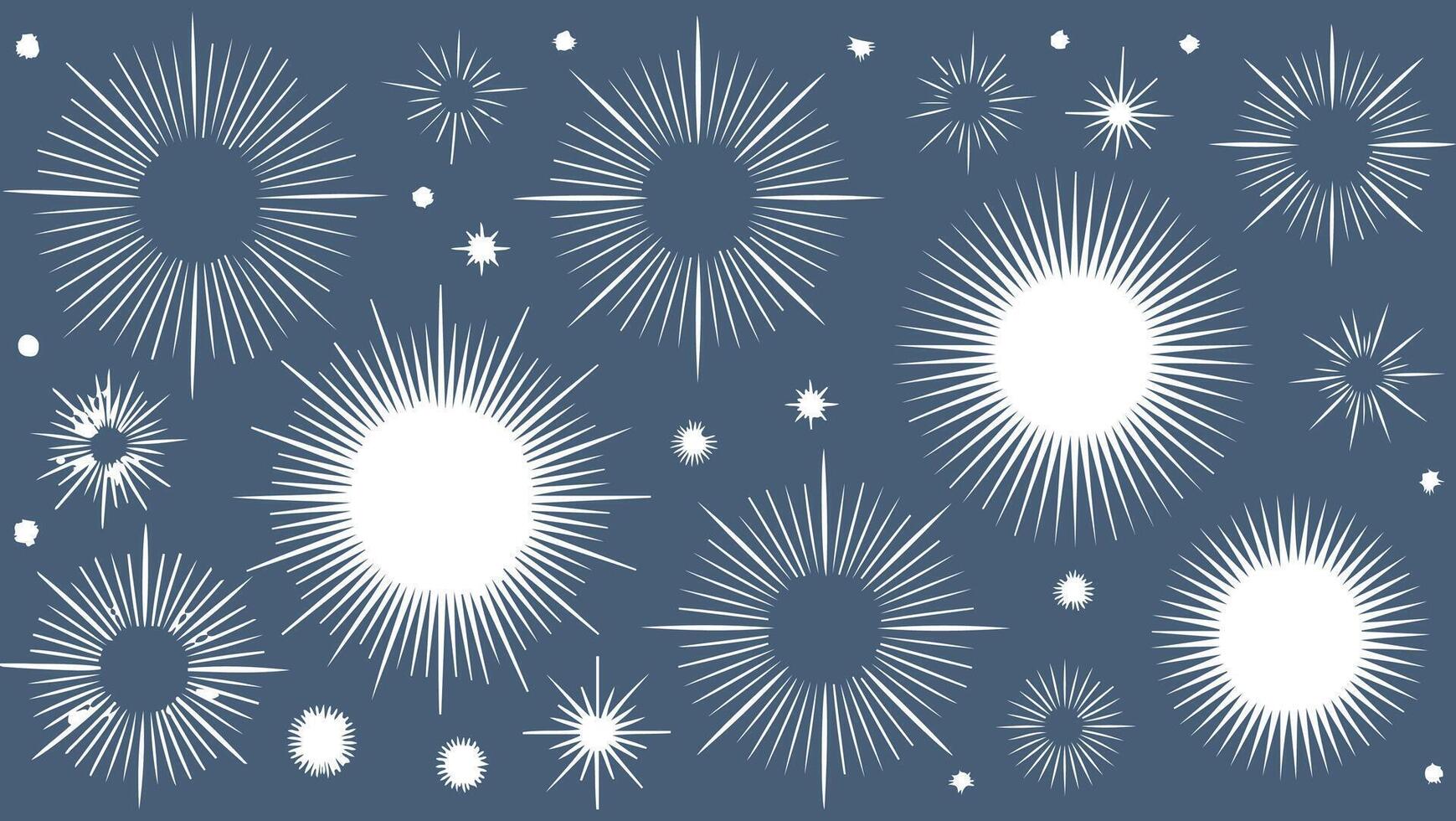 blinking stars, sparks and sparkles. Magic light flare pack. vector