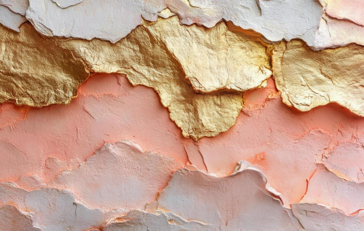 Elegant pink and gold marble texture showcasing natural mineral patterns and shimmering details photo