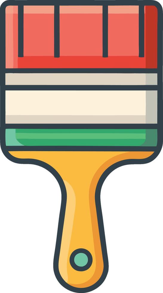 a paint brush icon on a white background vector
