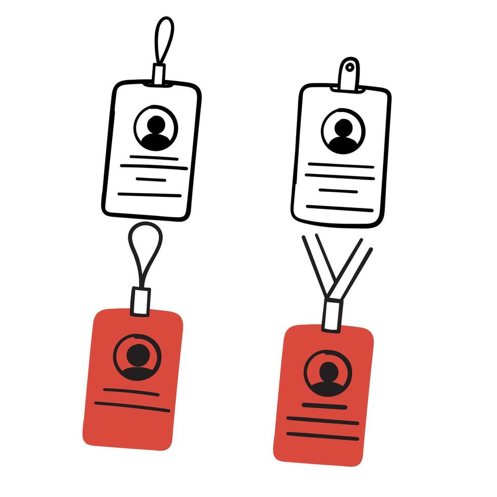 identification card illustration vector