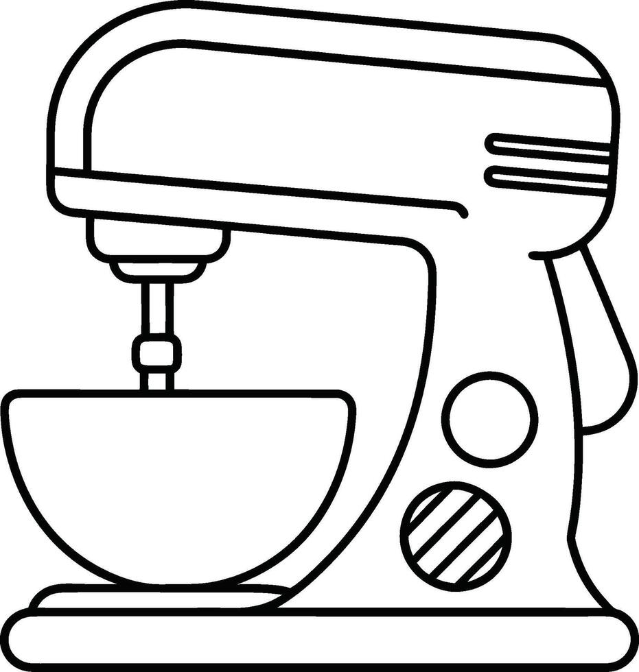 Electric Mixer Outline vector