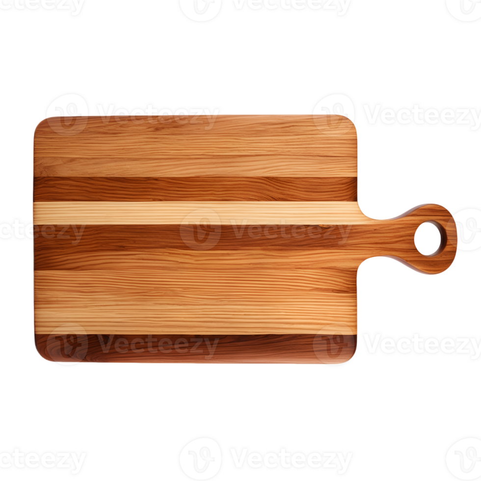 Wooden Cutting Board with Handle Isolated on Transparent Background png