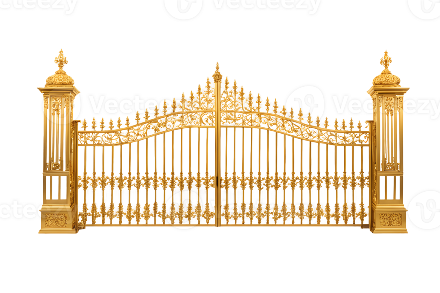 Gold Gate Isolated on Transparent Background png