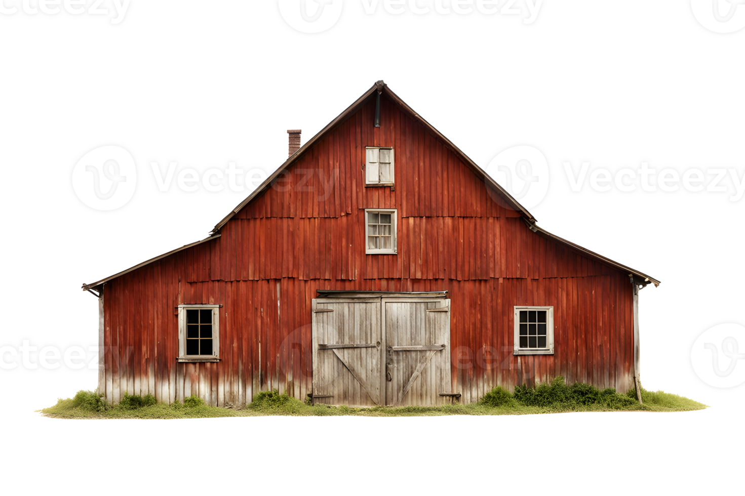 Aged Rural Setting Isolated on Transparent Background png