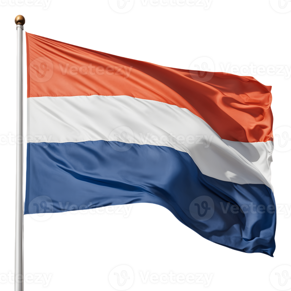 Netherlands Flag Isolated on Transparent Background png