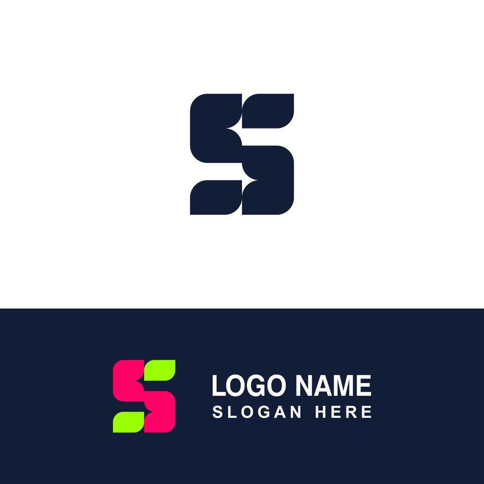 Professional template initial logo S. vector