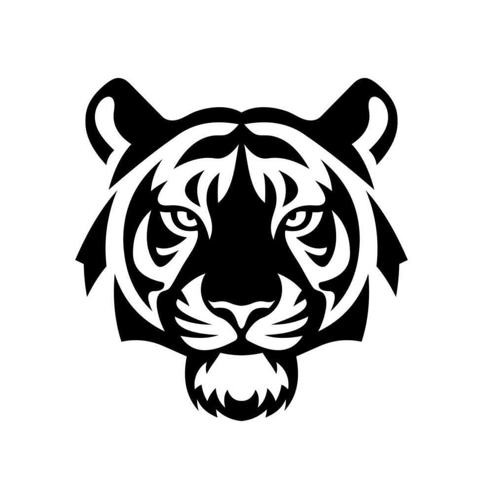 tiger head logo vector