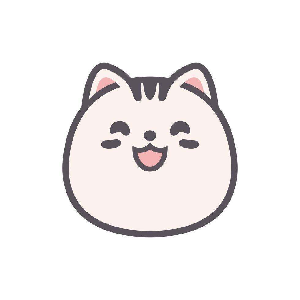 A drawing of a cat with the word hello in the middle vector