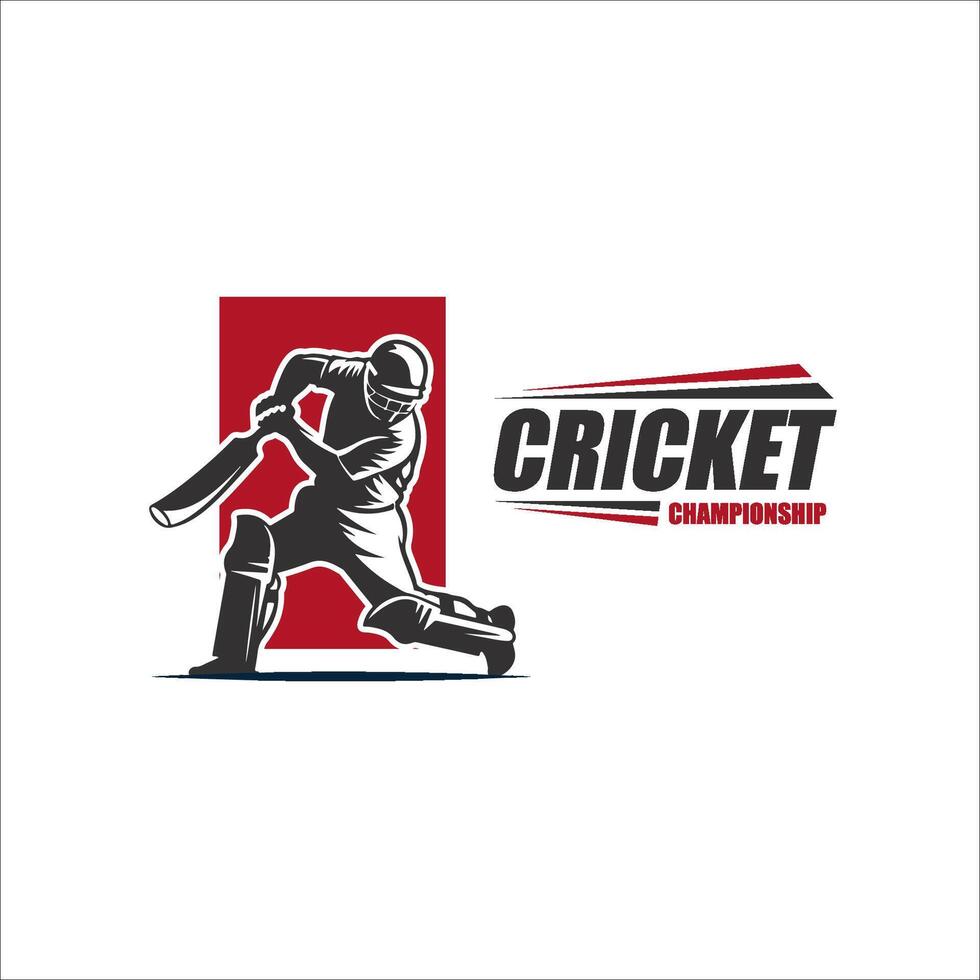 Cricket Elite United Logo Template represents excellence and unity, ideal for cricket teams and associations. vector