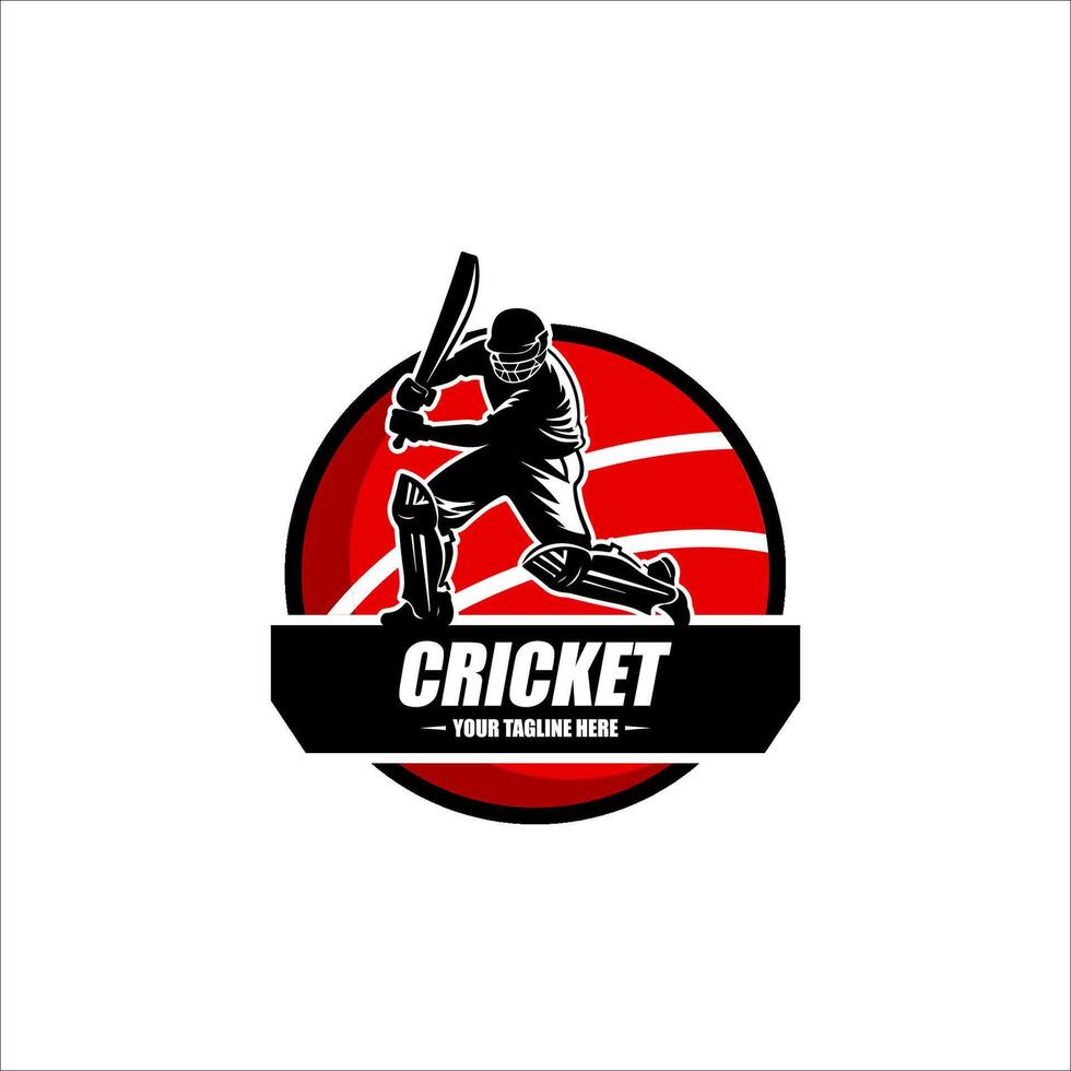 cricket Logo sign badge. Cricket logo with shield background design collection vector