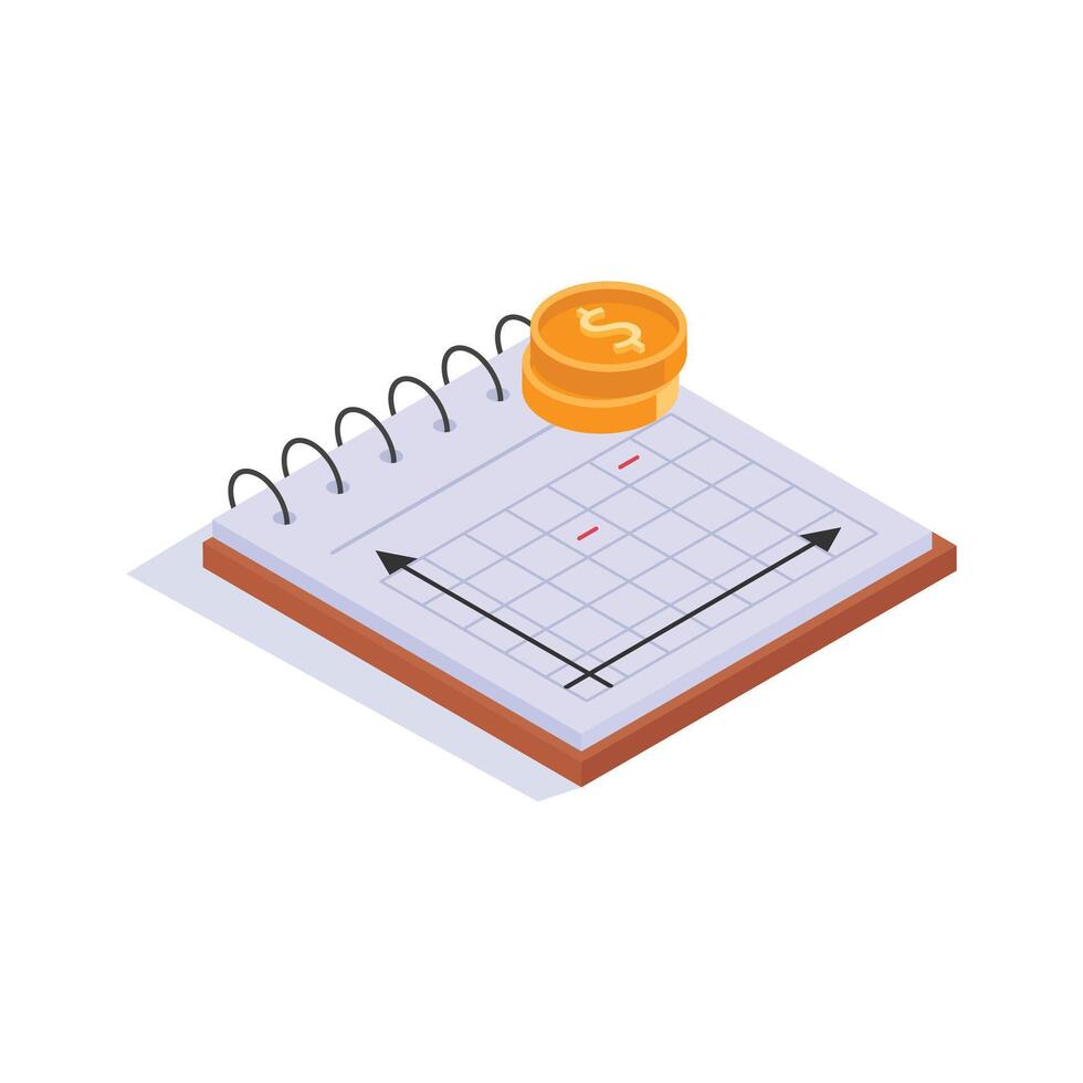 Take a look at this amazing icon of financial planning vector