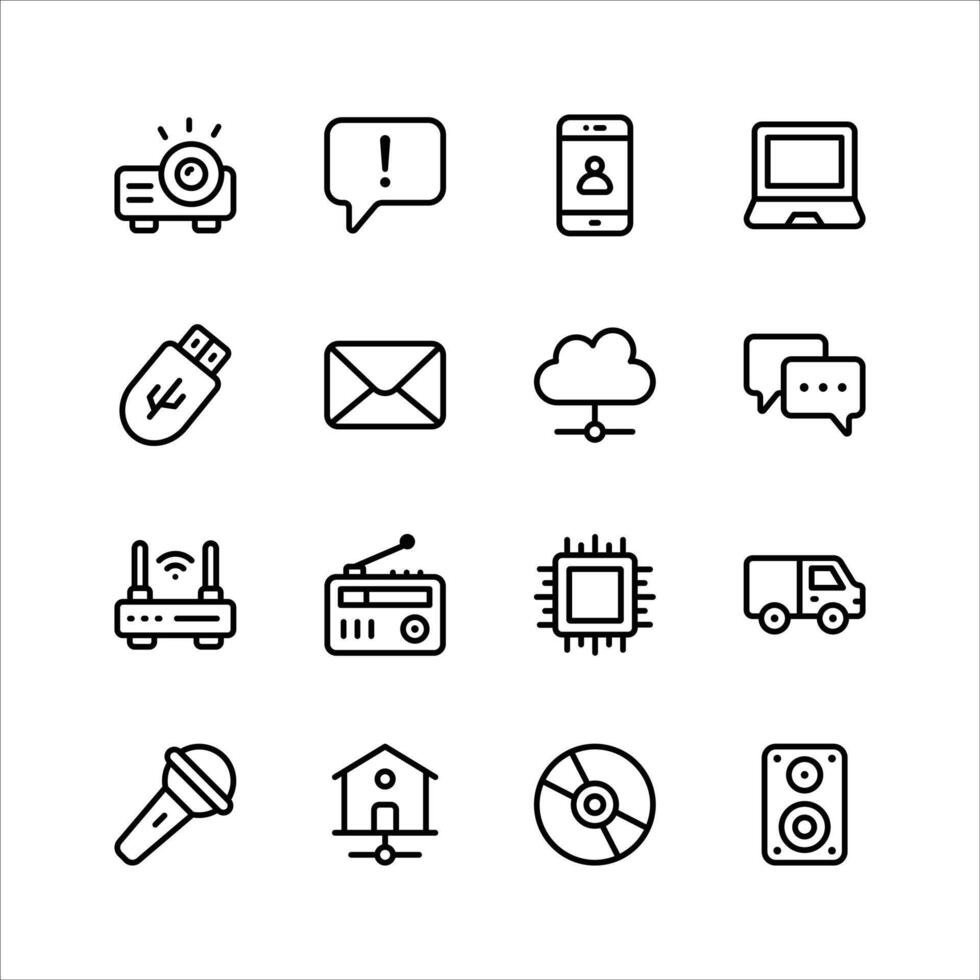 Take a look at this amazing icon of network and communication vector
