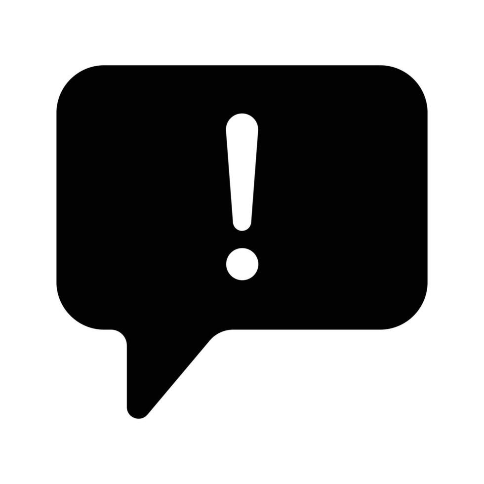 Alert symbol for a new message or important notification vector
