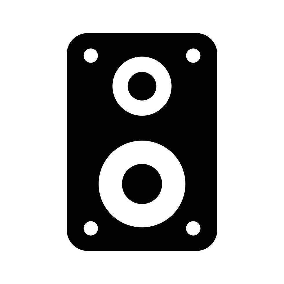 A speaker symbol representing sound, audio, or music systems vector