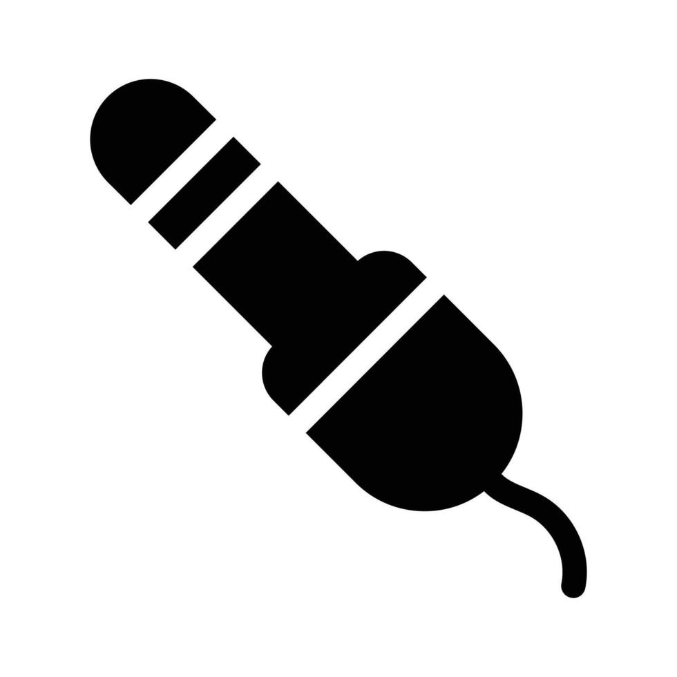 A headphone or audio jack used for connecting sound devices vector