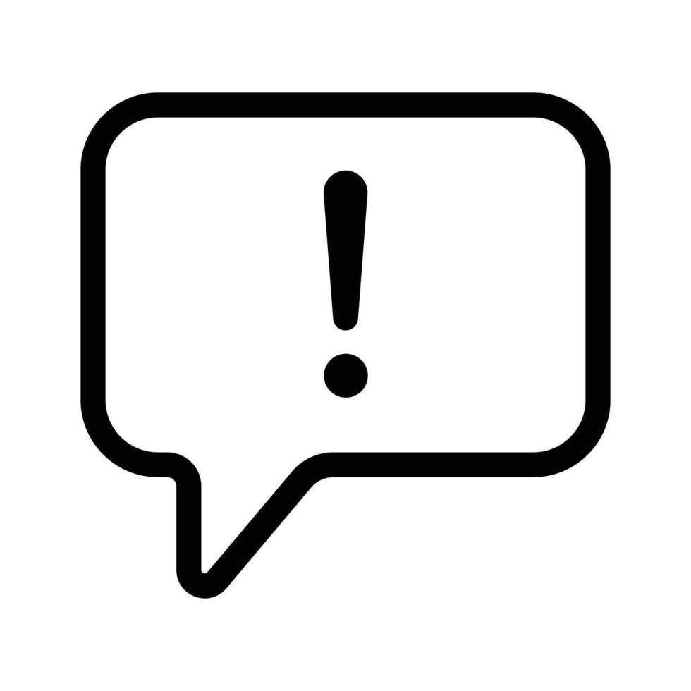 Alert symbol for a new message or important notification vector