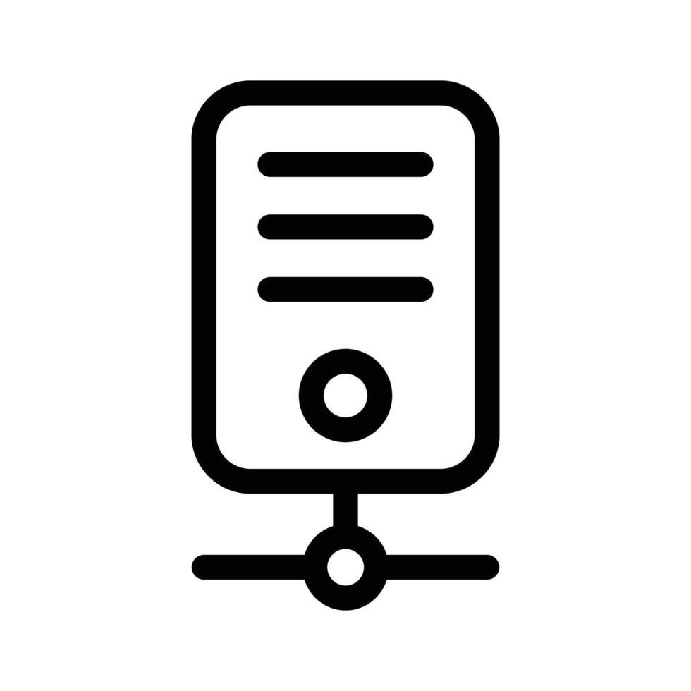 Visually perfect icon of database management in modern style vector