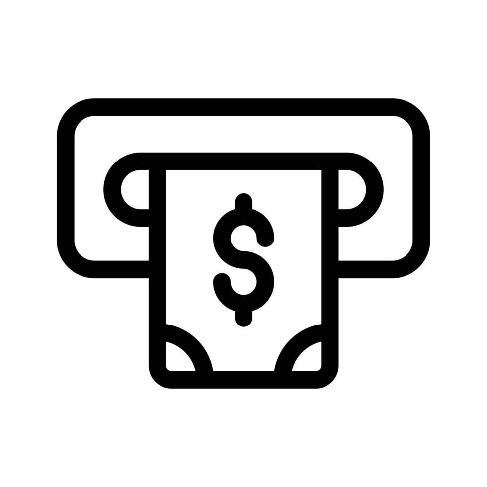 ATM machine for withdrawing money or performing banking transactions vector