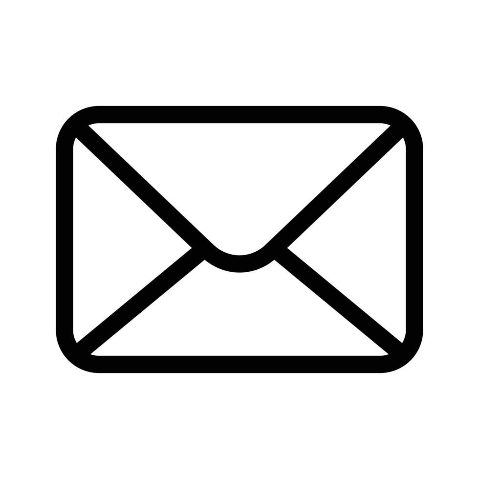 A sealed envelope icon representing communication or mail vector