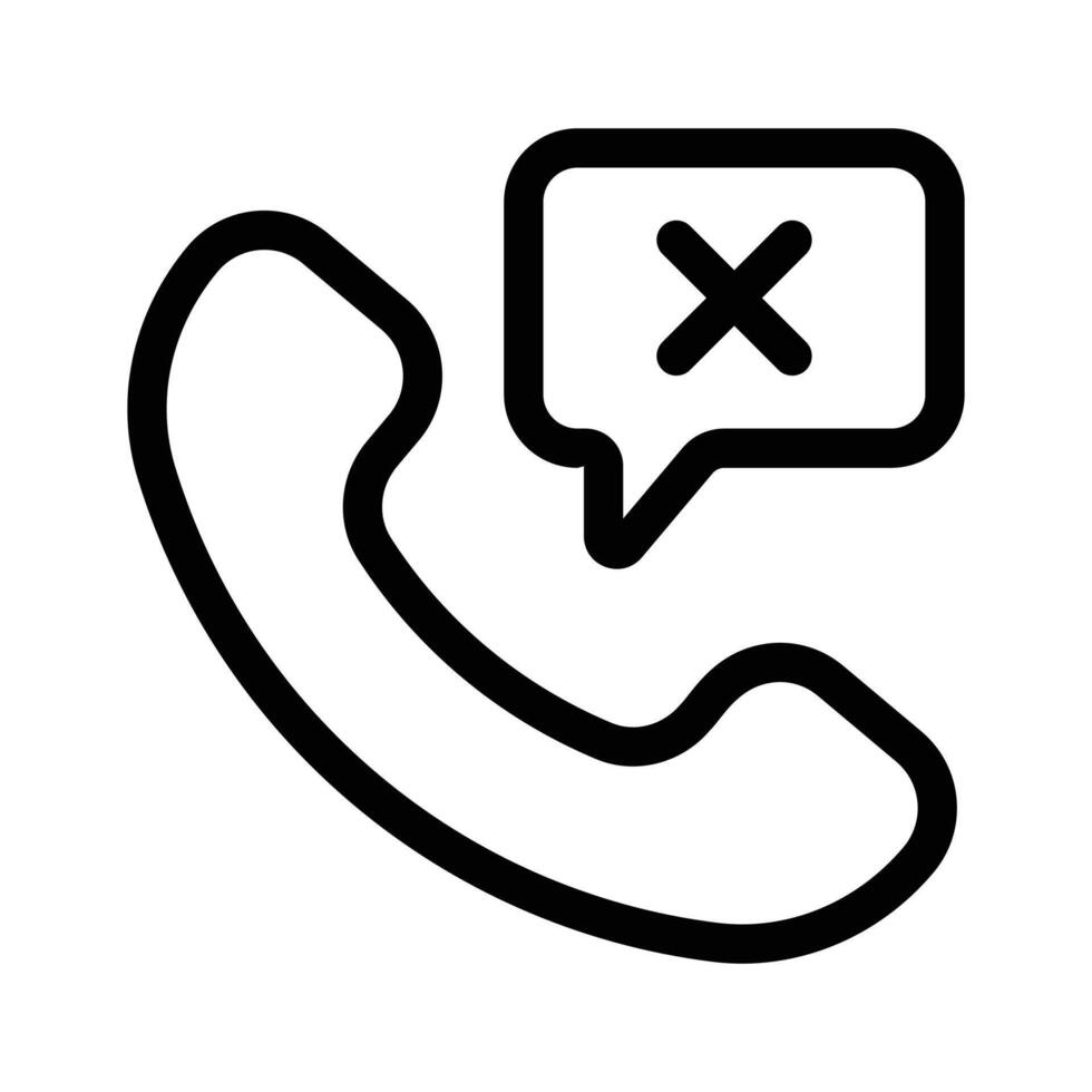 Call disconnected design in modern style vector