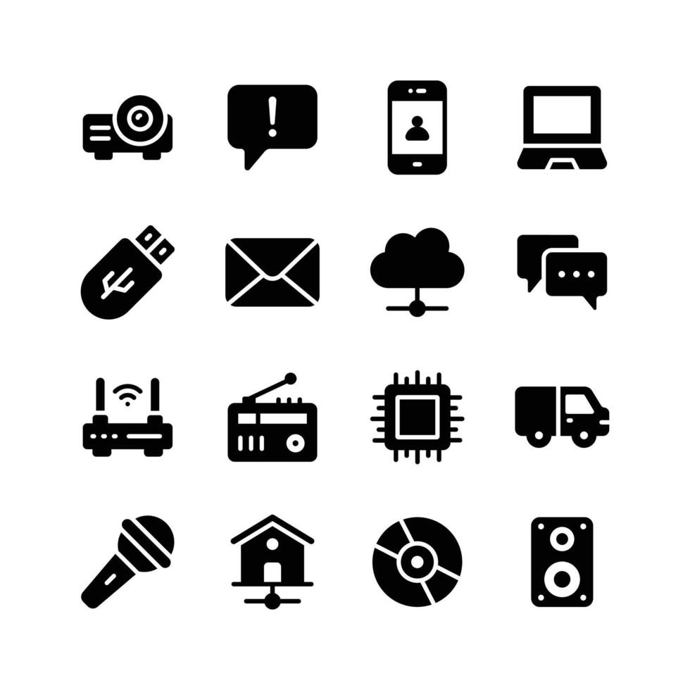 Take a look at this amazing icon of network and communication vector