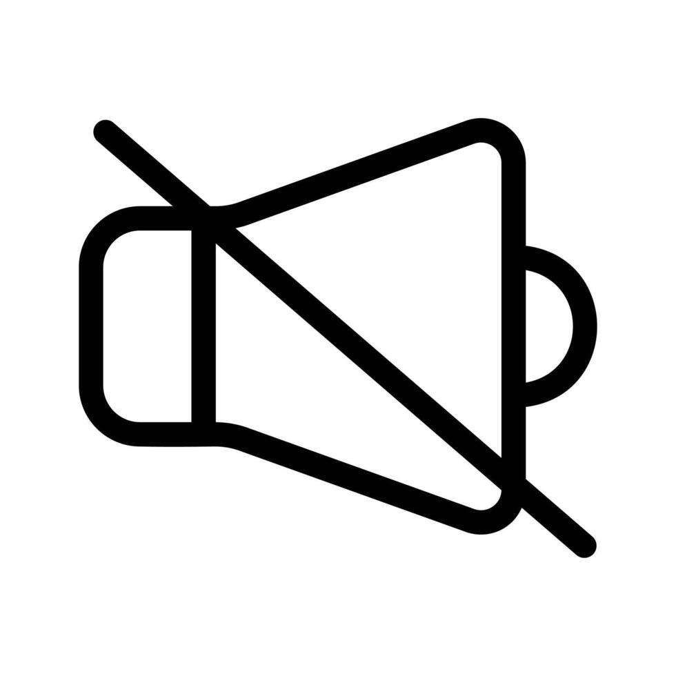 Mute button icon design, user interface vector