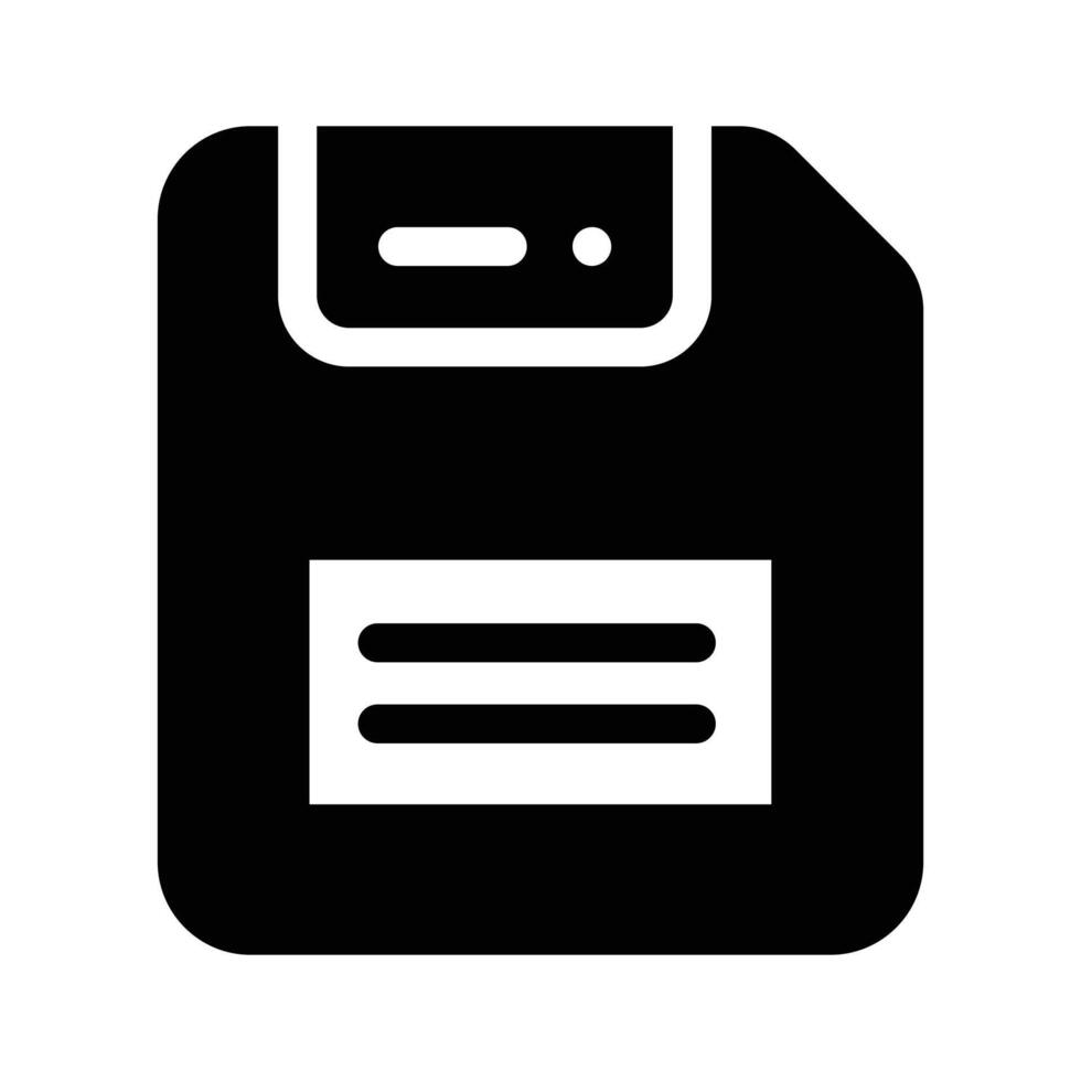 File saving, storage, retro computing, icon of floppy disc in trendy style vector