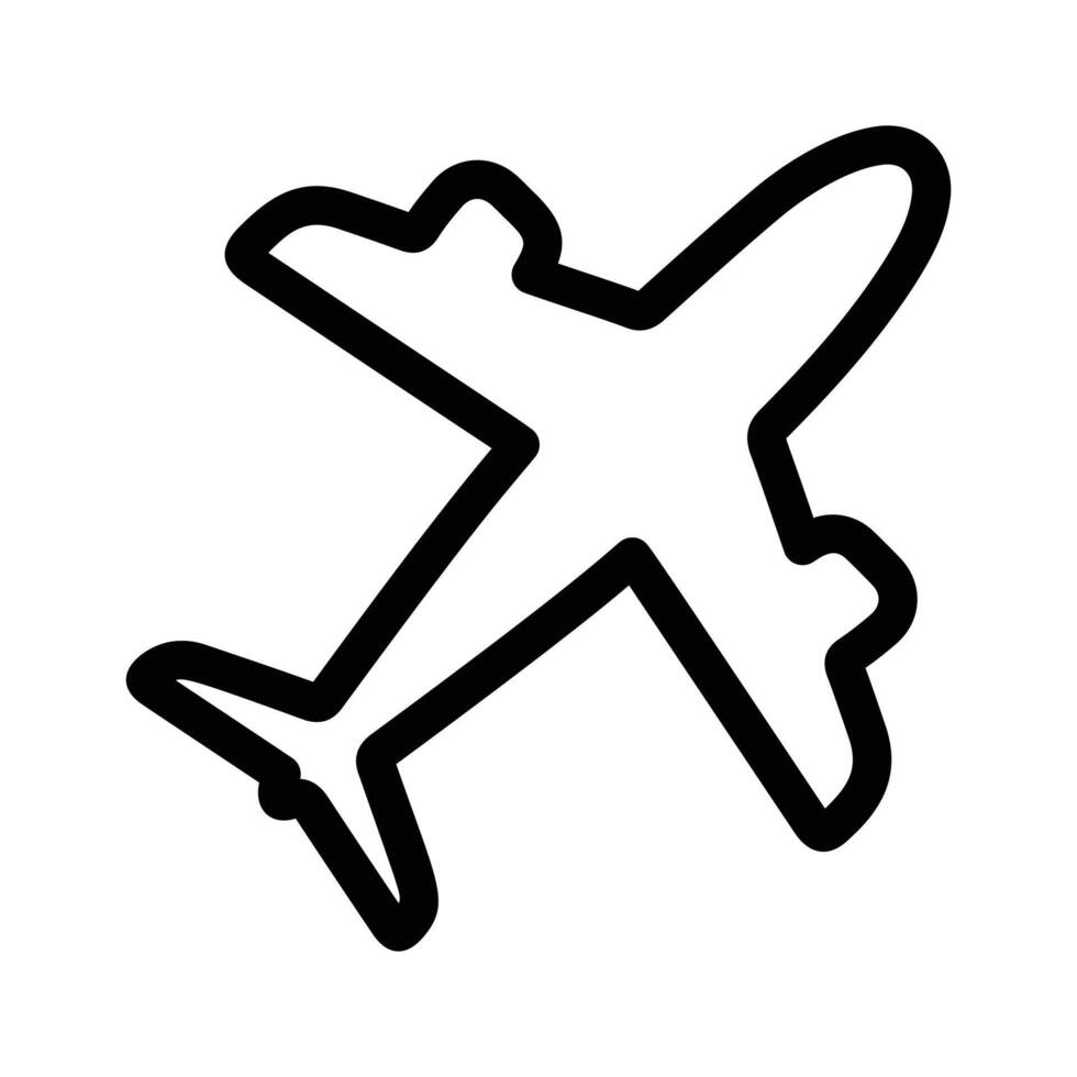A flying airplane representing travel, aviation, or air transportation vector
