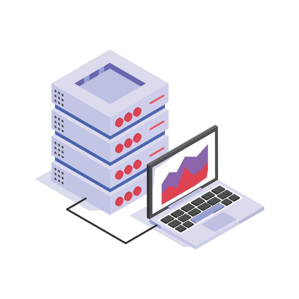 Servers and data analytics for efficient data storage and processing vector