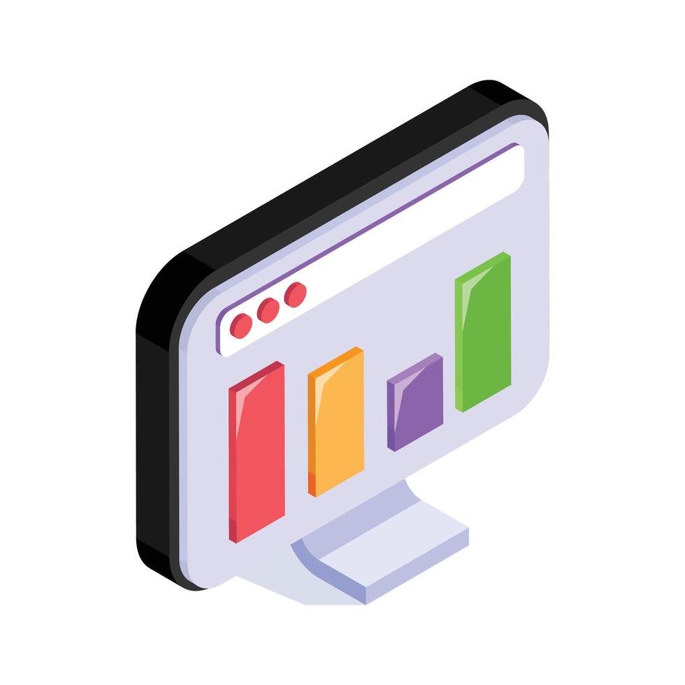 A dashboard with graphs and data to monitor business performance vector