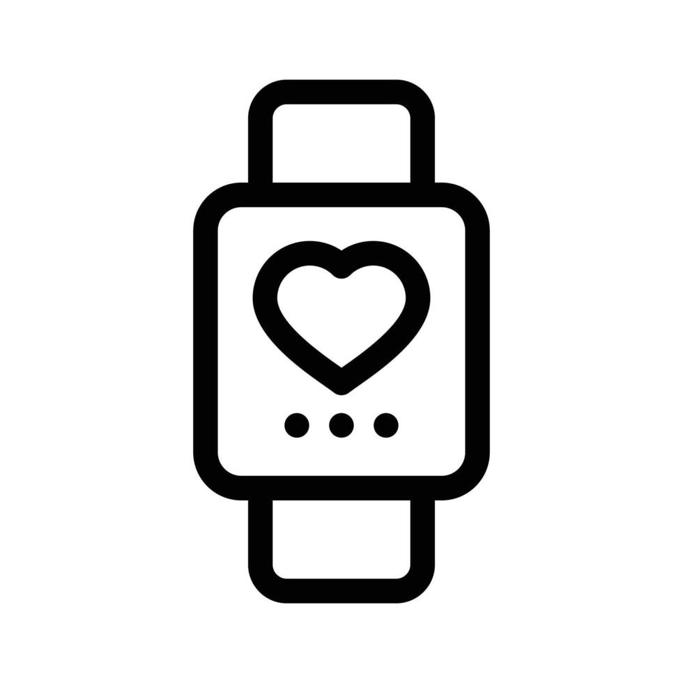 Smartwatch symbol representing wearable technology for health tracking and notifications vector