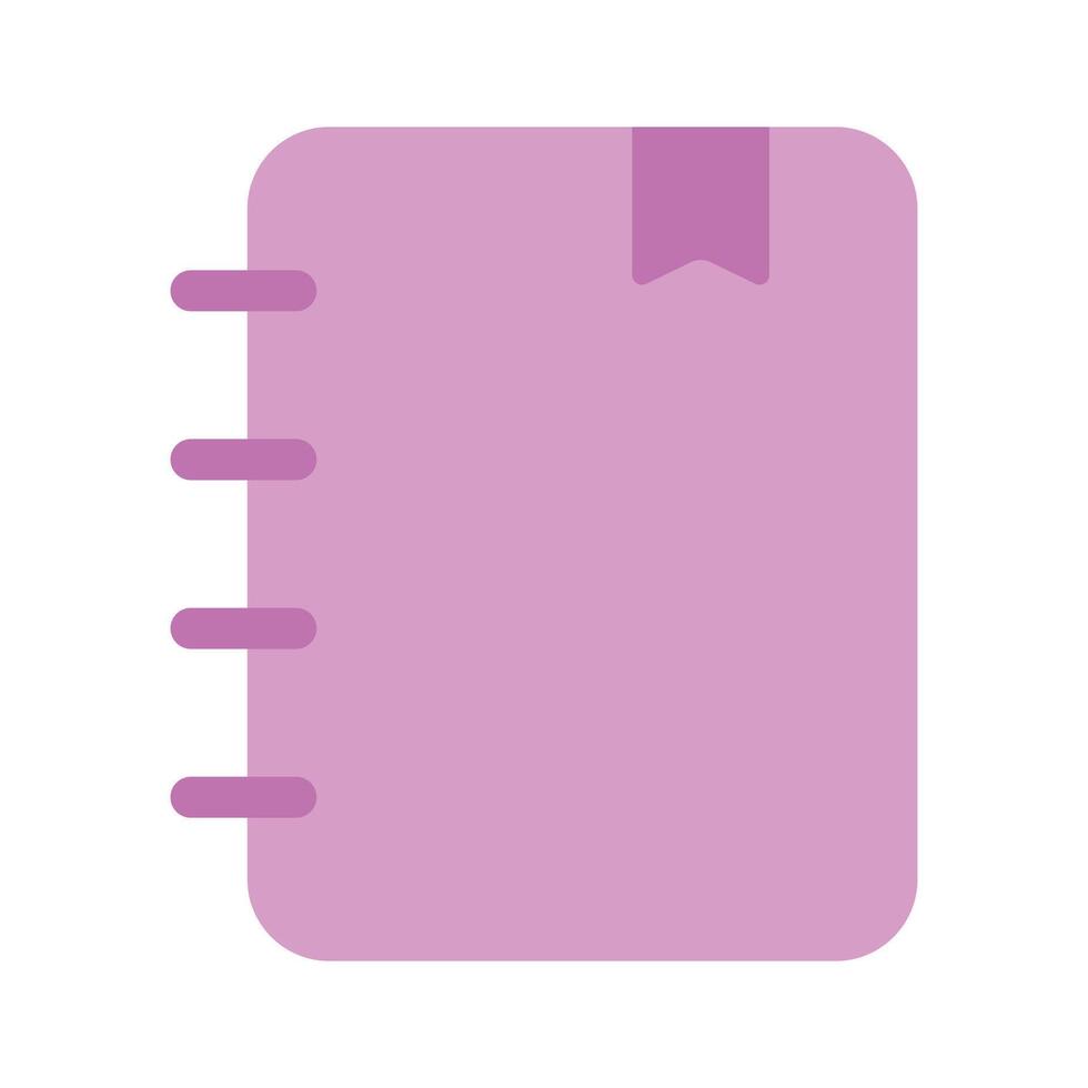 A notebook symbolizing contacts, information, or records vector