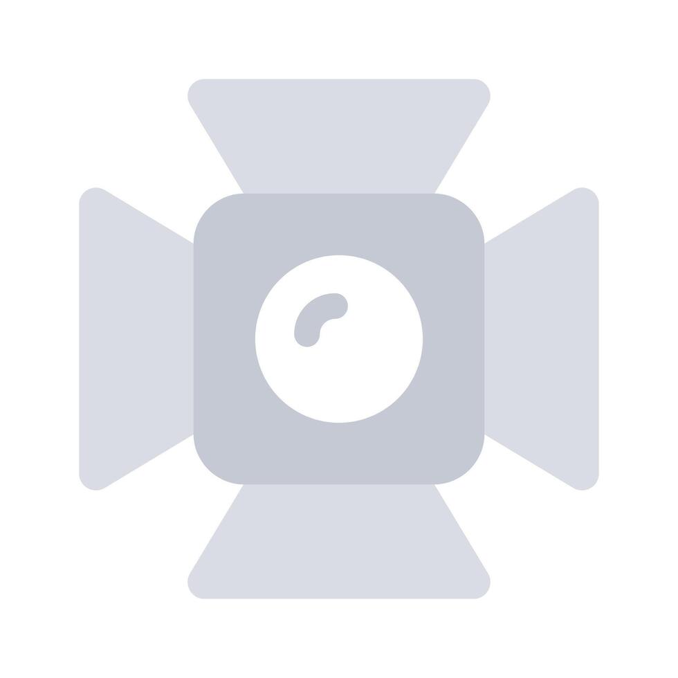 An icon of camera light, ready to use vector