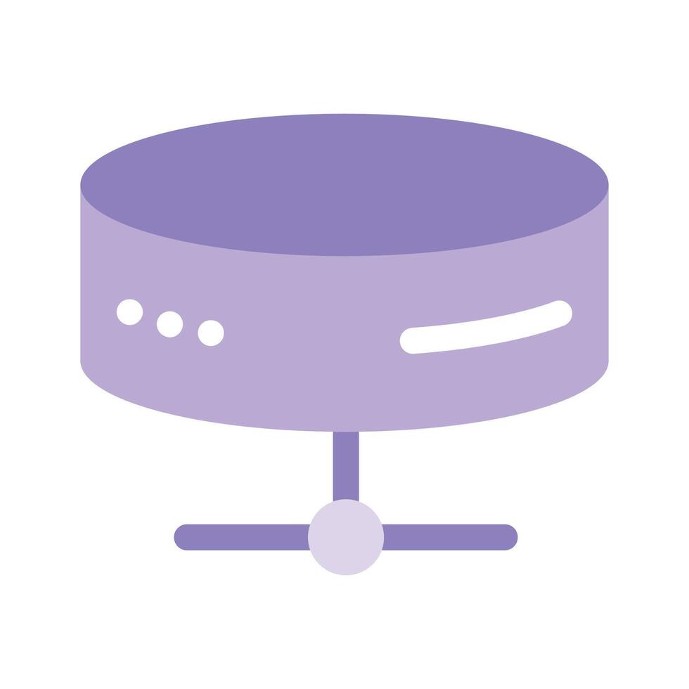 A simple database icon representing data storage or management vector