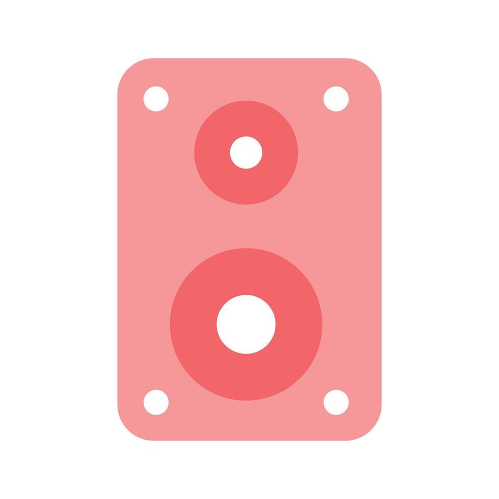 A speaker symbol representing sound, audio, or music systems vector