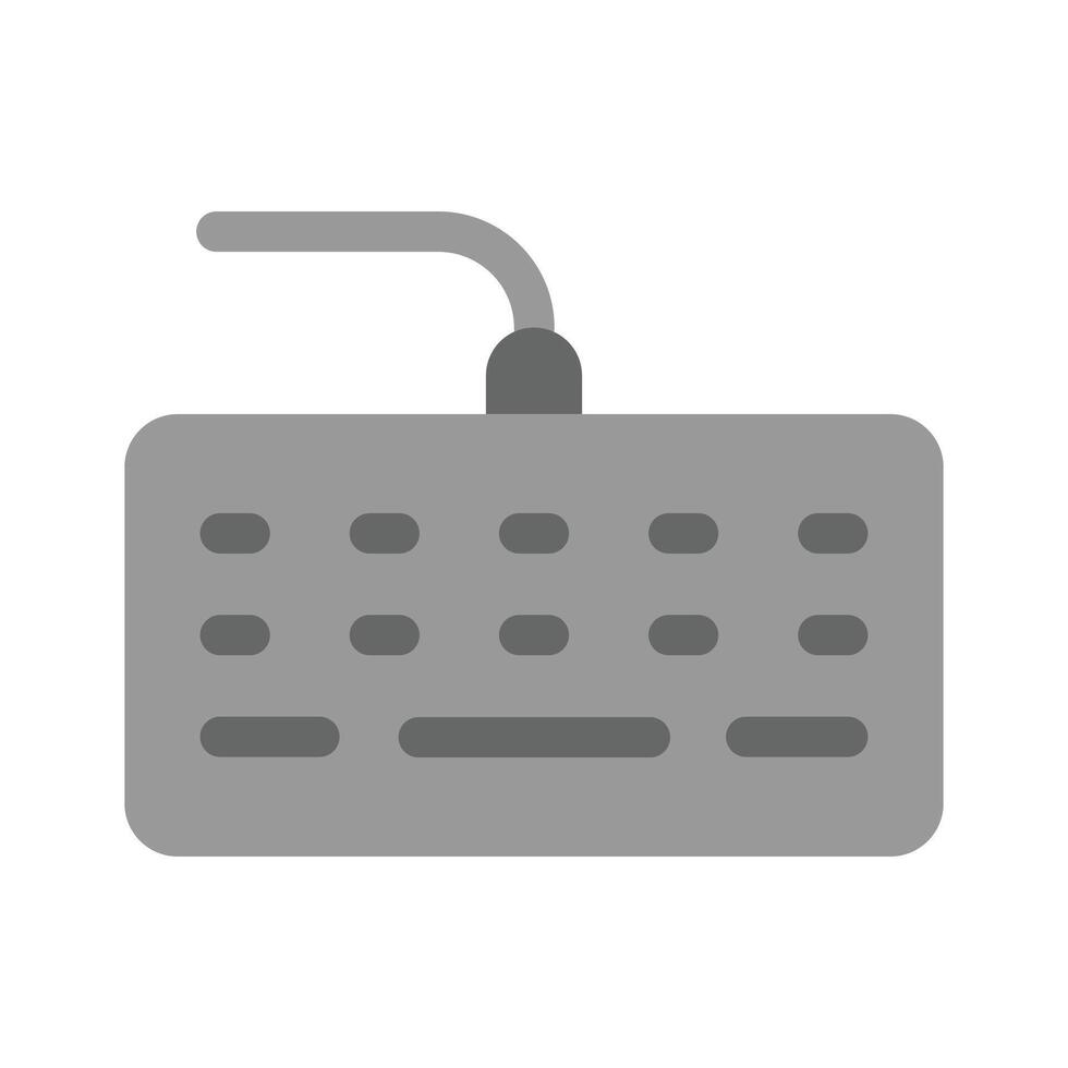 A simple keyboard icon representing typing, input, or computer usage vector