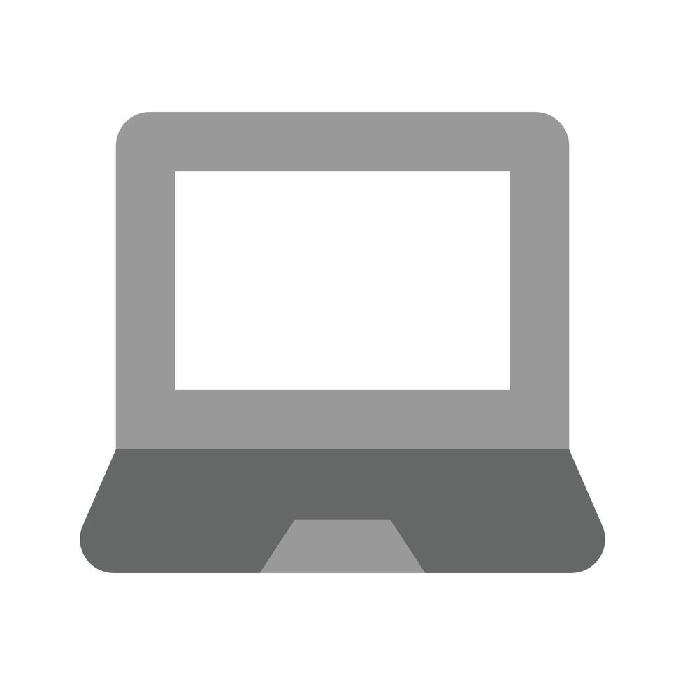 A simple laptop design, computer, online work, technology, vector