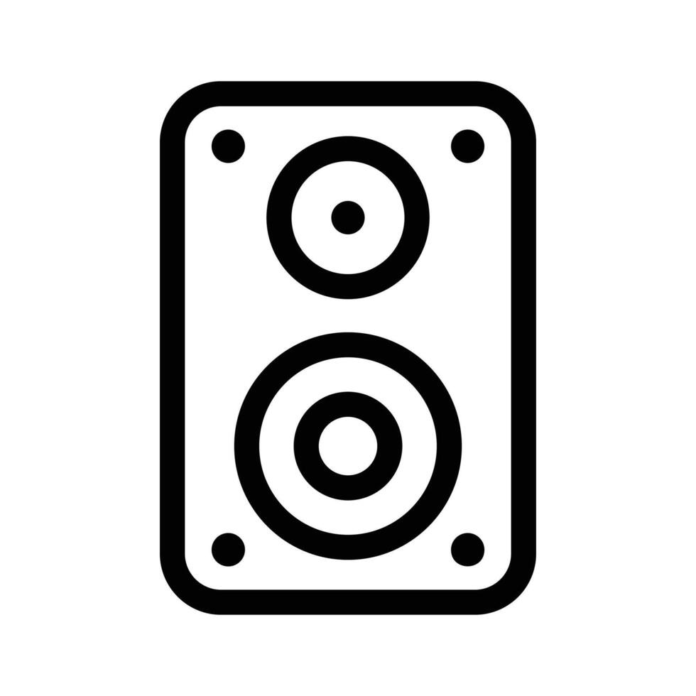 A speaker symbol representing sound, audio, or music systems vector