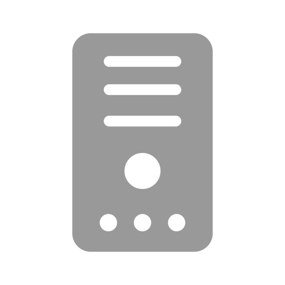 Central processing unit design, ready to use icon vector