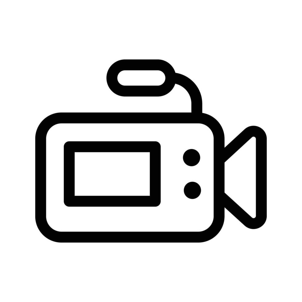Multimedia content, media recording, film, camera design vector